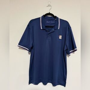 Robert Graham Navy Poker Night Pique Polo Shirt Size Large Vegas Casino Preppy